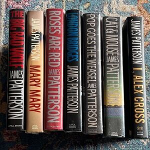 7 James Patterson hard cover books from Alex Cross Series excellent condition